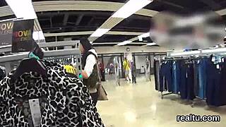 adorable czech girl experiences seduction in the mall
