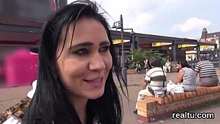 adorable czech girl experiences seduction in the mall