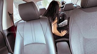 Latina With Great Ass Boldly Fucks Her Best Friend's Boyfriend In His Car