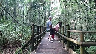 We Have Sex In Garden Nearly Got Caught!