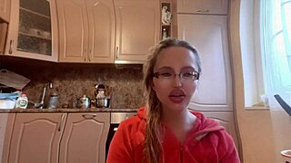 The goddess mistress with long nails and glasses dominates with dirty talk and financial control in huge fetish scene