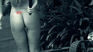 Aubrey Adams Rubs Herself Then Blows Monster Cock Outdoors