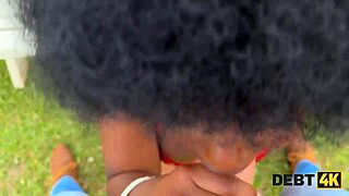 Beautiful Brunette With Big Tits Takes Hard Cock Outdoors