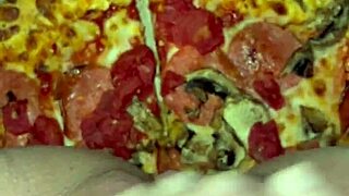 snowwhite's kinky arab masturbation with food in la