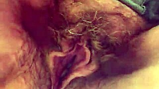Slutty granny with hairy pussy in homemade videos