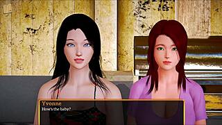 My New Family 347: Exploring Big Tits and Ass in Game Setting