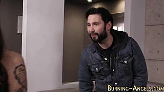 Watch this tattooed punk girl get double penetrated so hard!