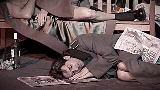 Lisa Rose gets double dicked in the alley