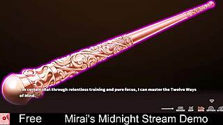 Mirai's midnight stream demo game with nude dating