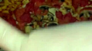 snowwhite's kinky arab masturbation with food in la