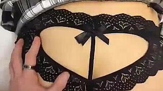 Destiny Mae Fucked Hard from Behind in Mini Skirt