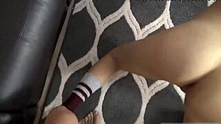 Hot blonde teen big tits strip backstage of porn shoot