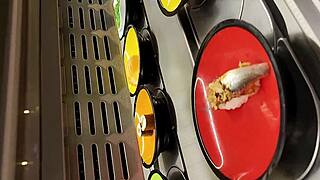 My boyfriend invited me to dinner, then fucked my ass in the restaurant bathroom 😏.