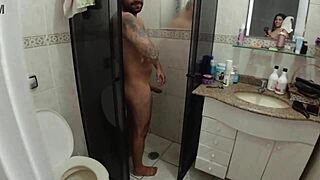 Big ass pornstar takes monster cock doggystyle with creampie behind scenes