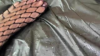 fat woman in lingerie fisting and squirting