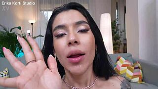 Skinny teen rousse black licks balls and deepthroats romeo's big black cock in quickie anal