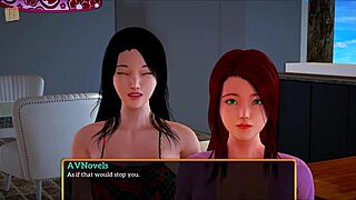 My New Family 347: Exploring Big Tits and Ass in Game Setting
