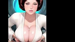 Eepol leia gets blowjob and doggystyle in ai parody
