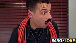 Arietta Shows Off Big Ass and Tits with Horny Blowjob on Perfect Pink Pussy