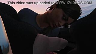 Do you want to see Franklin pick up a hooker for car sex in GTA 5 game?