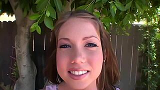 Shawna lenee sucks cock and drinks cum