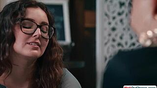 Fucking my tgirl college girlfriend in her cafe outdoors