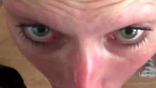 Have you ever tried a staring contest while a slut sucks your cock in humiliation?