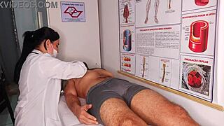 erection in front of the nurse, wet lick juicy ass cock blowbang