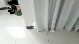 big cock fucks me with thong on barefoot busty latina brunette