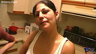 18yo native american girlfriends tag team blowjob on big black cock for fun