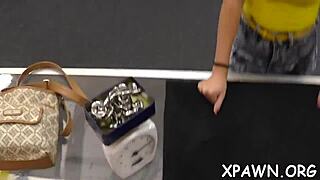 Intense Babe Has Sex In Shop