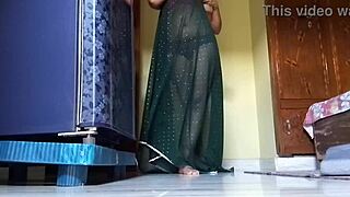 Indian Bhabhi Fingers Pussy To Squirt In Close Up.