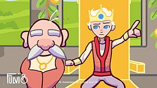 Viva el rey in cartoon style.