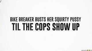 Bike Breaker Busts Squirt Y Pussy Til Cops Arrive - Rocky Emerson Kaiia Eve