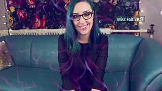 In the kitchen, miss faith rae gives femdom instructions to cumsluts for cum eating