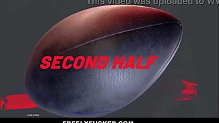 'use me while watching football,' big butt teen stepdaughter begs stepdad.