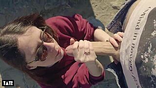 Amateur Whore Screams for Cock Outdoors!