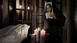 Nun Monika Fox confesses naughty sins excitedly