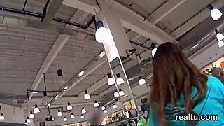 Stunning Czech chick feels intense seduction in hypermarket leading to POV shagging