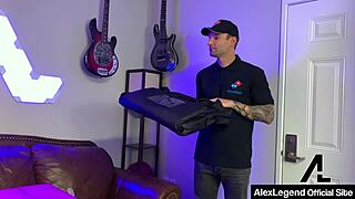 redhead madison morgan fucks pizza delivery guy alex legend