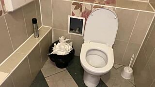 Suggestive compilation of close-up pissing in public toilets with tight pussies