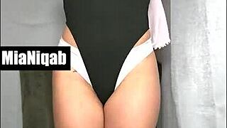 Mia in Niqab Compilation, Bent Over and Riding Dildo POV.