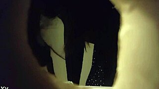 Thrilling Voyeur View Of Babe's Intimate Moment In Toilet