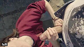 Amateur Whore Screams for Cock Outdoors!