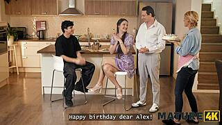 Lynna Nilsson helps boy lose virginity in kitchen