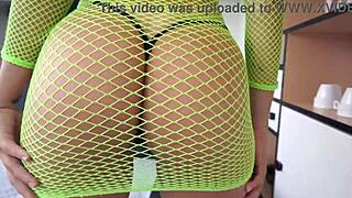 Brazilian Aylla Mel's Perfect Ass Double Penetrated by 4 Big Cocks! 😈