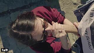 Amateur Whore Screams for Cock Outdoors!