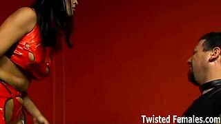 In this femdom pov, the mistress dominates the slave with humiliation and bdsm.