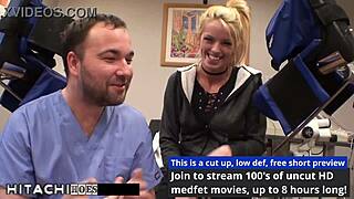 Bella Ink Gets Hitachi Orgasm from Doctor!