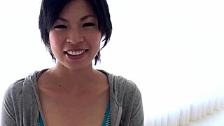 Saki Aoyama blows that hard cock uncensored!